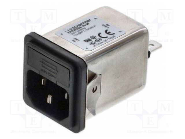 Connector: AC supply; socket; male; 10A; 250VAC; -25÷85°C; 1.15mH