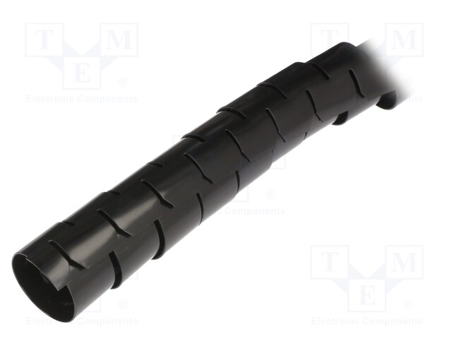 Spiral wrapping; ØBundle : 32mm; polyamide; black; L: 15m; A: 32mm
