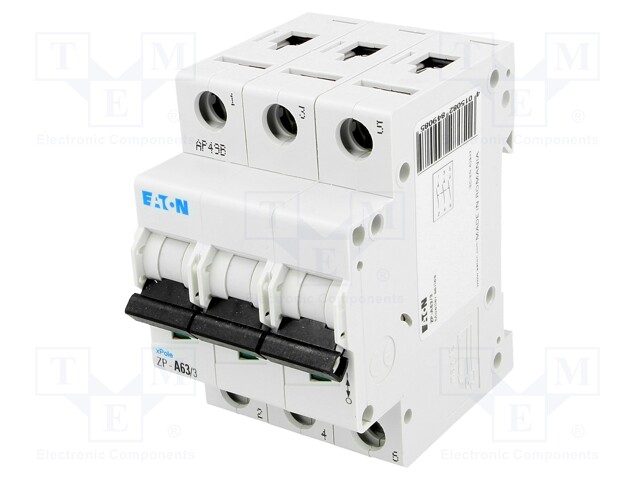 Switch-disconnector; Poles: 3; DIN; 63A; 400VAC; ZP; IP40; 1.5÷25mm2