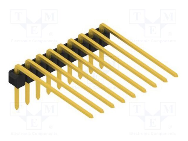 Connector: pin strips; pin header; male; PIN: 9; 2.54mm; THT; 1x9