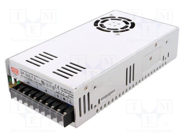 Power supply: switched-mode; modular; 300W; 7.5VDC; 215x115x50mm