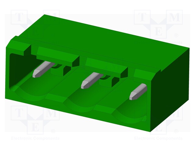 Connector: pluggable terminal block; socket; male; angled 90°