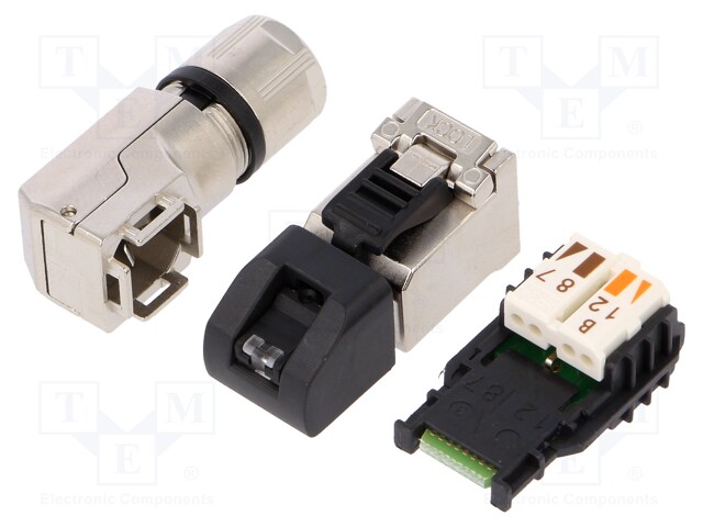 Plug; RJ45; PIN: 8; Cat: 6a,Class EA; shielded; gold-plated; 5÷9mm