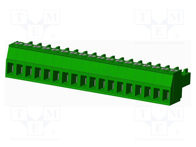 Connector: pluggable terminal block; plug; female; straight; 10A