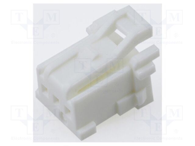 Plug; wire-board; female; MicroClasp; 2mm; PIN: 3; w/o contacts
