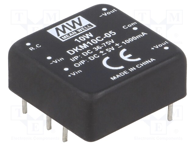 Converter: DC/DC; 10W; Uin: 36÷75V; Uout: 5VDC; Uout2: -5VDC; 18g