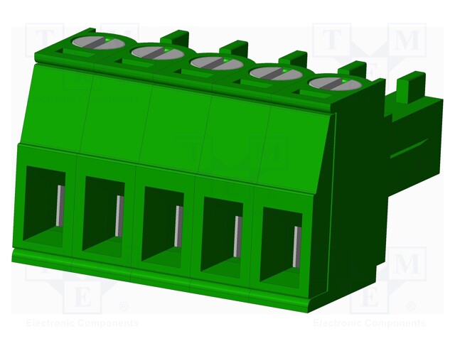 Connector: pluggable terminal block; plug; female; straight; 10A