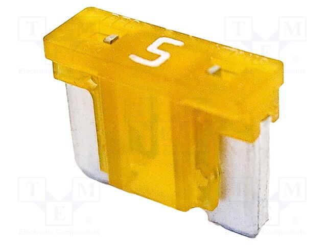 Fuse: fuse; 5A; 58VDC; automotive; 10.9mm; 10.9x3.8x8.73mm
