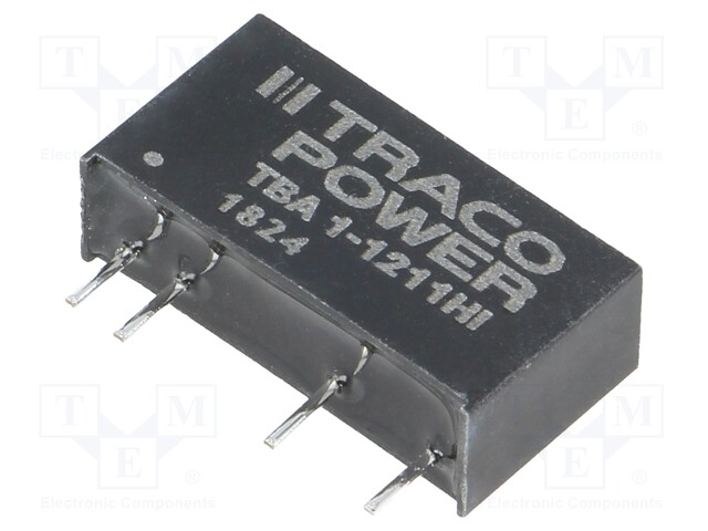 Converter: DC/DC; 1W; Uin: 10.8÷13.2V; Uout: 5VDC; Iout: 200mA; SIP7