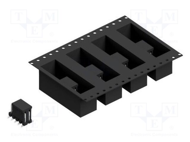 Connector: pin strips; pin header; male; PIN: 10; 2.54mm; SMT; 2x5