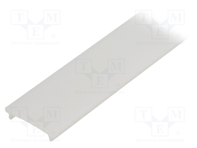 Cover for LED profiles; white; 2m; V: F; push-in