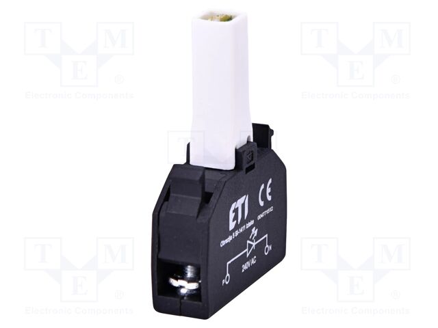 LED holder; E; blue; 24VDC; 24VAC; plastic