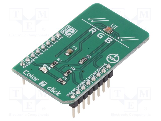 Click board; 10 DOF IMU,colour sensor; I2C; TCS3472; 3.3VDC
