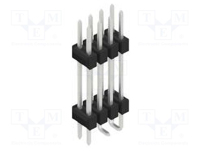 Connector: pin strips; pin header; male; PIN: 8; 2.54mm; SMT; 2x4