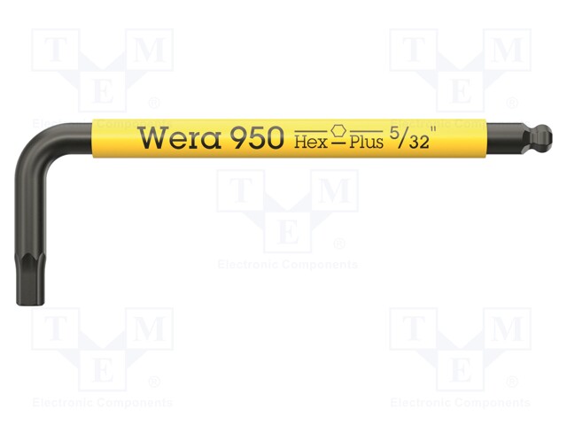 Wrench; Hex Plus key; HEX 5/32"; Overall len: 71mm