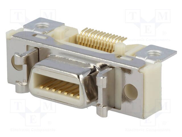 Connector: MDR; PIN: 14; shielded; Locking: latch; socket; female