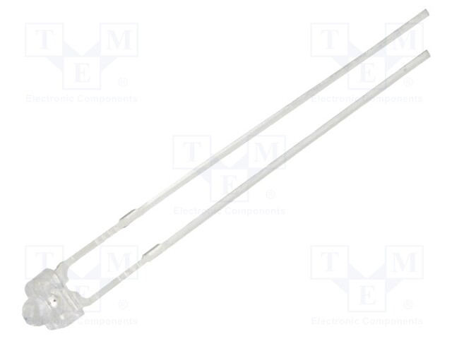 LED; 1.8mm; orange; 1120÷1500mcd; 30°; 1.8÷2.6V; Front: convex