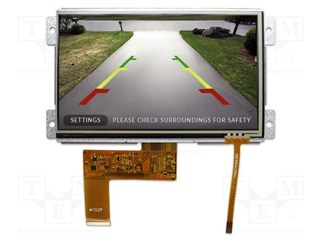 Display: TFT; 800x480; Illumin: LED; Window dimensions: 154x85.6mm