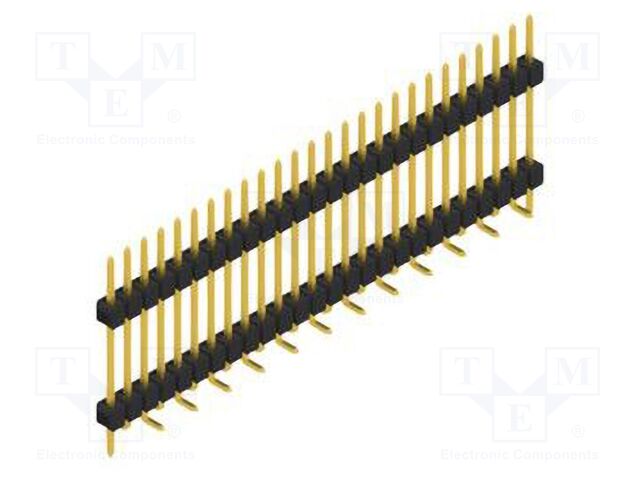 Connector: pin strips; pin header; male; PIN: 26; 2.54mm; SMT; 1x26