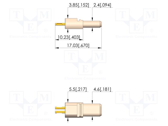 Test plug; test needles; 100Ω; 1GHz; plug
