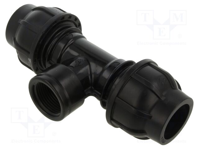 Splice terminal: clamping; for PE pipes; Plast; Medium: water