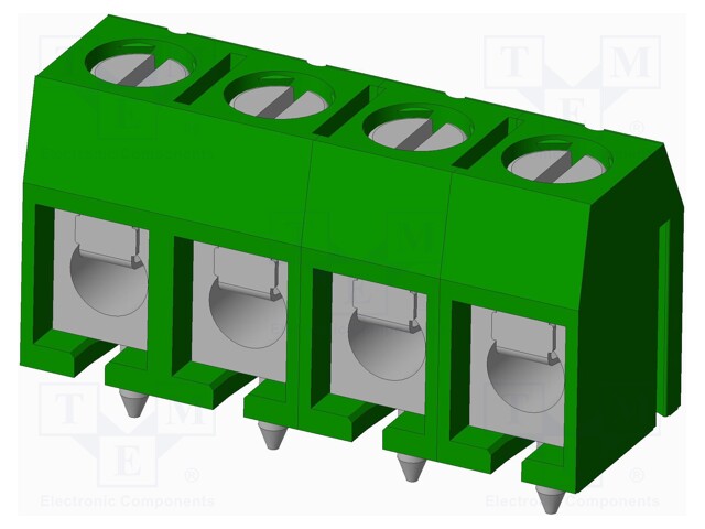 Connector: PCB terminal block; terminal; Plating: tinned; on PCBs