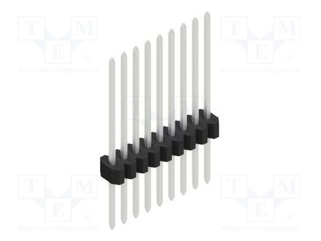 Connector: pin strips; pin header; male; PIN: 9; 1.27mm; THT; 1x9