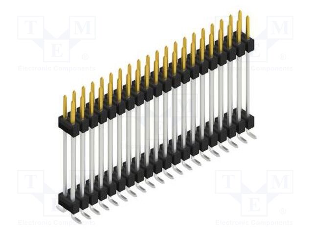Connector: pin strips; pin header; male; PIN: 40; 2.54mm; SMT; 2x20