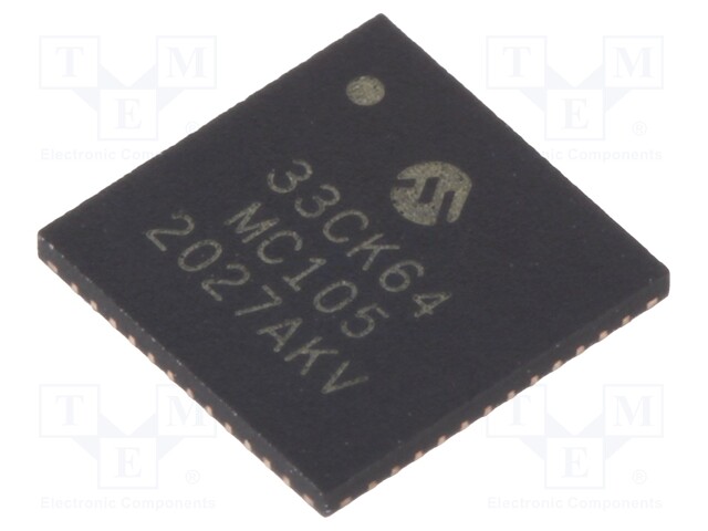 DsPIC microcontroller; SRAM: 8kB; Memory: 64kB; UQFN48
