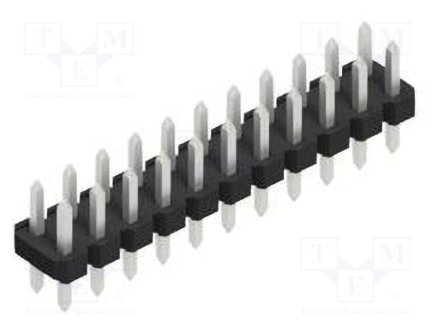 Connector: pin strips; pin header; male; PIN: 22; 2.54mm; THT; 2x11