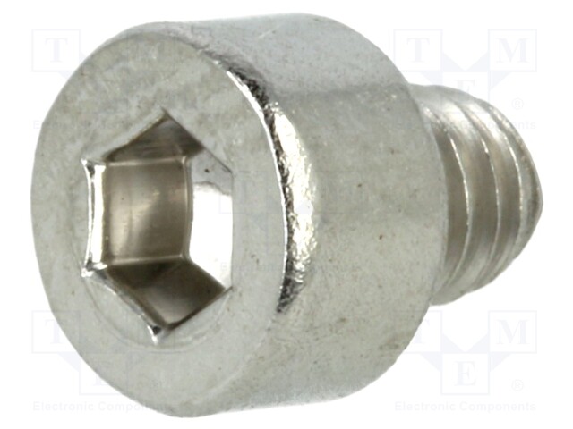Screw; M4x4; 0.7; Head: cheese head; hex key; HEX 3mm; DIN 912