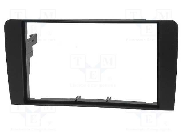 Radio mounting frame; Audi; 2 DIN; black