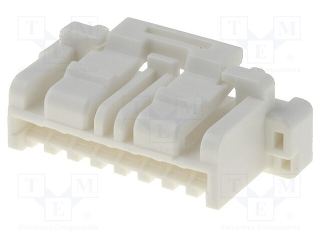 Plug; wire-board; female; CLIK-Mate; 1.5mm; PIN: 8; w/o contacts