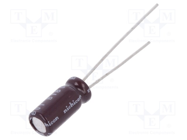 Capacitor: electrolytic; THT; 33uF; 25VDC; Ø5x11mm; Pitch: 2mm; ±20%