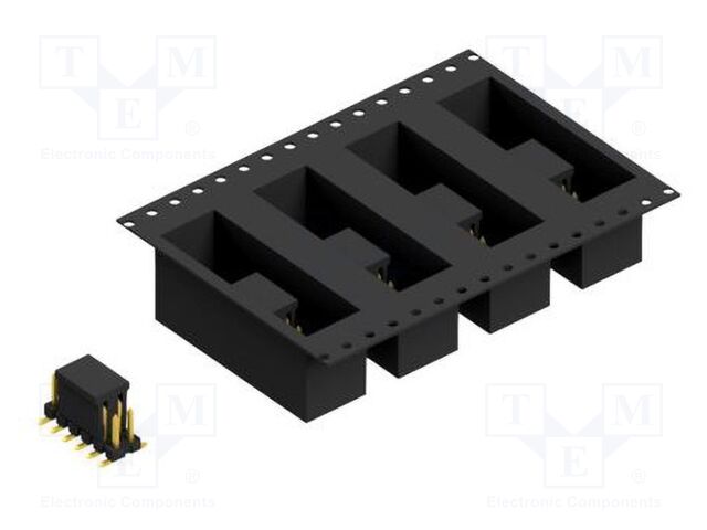 Connector: pin strips; pin header; male; PIN: 12; 2.54mm; SMT; 2x6