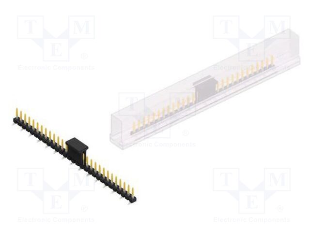 Connector: pin strips; pin header; male; PIN: 29; 2.54mm; SMT; 1x29