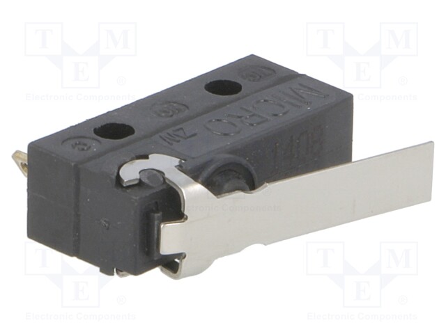 Microswitch SNAP ACTION; with lever; SPDT; 0.1A/125VAC; ON-(ON)