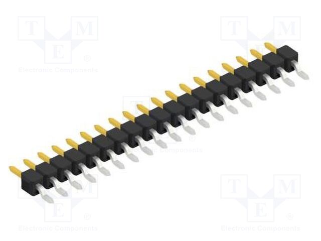Connector: pin strips; pin header; male; PIN: 19; 2.54mm; SMT; 1x19