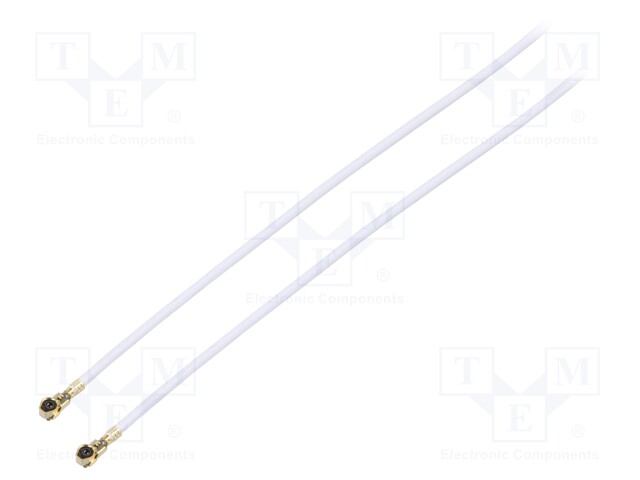 Cable: coaxial; U.FL,both sides; female; angled 90°; female; 0.4m