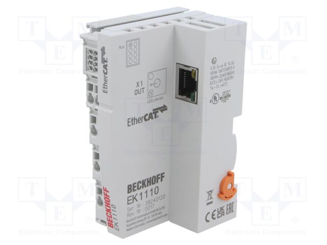 EtherCAT extension; IP20; EtherCAT; -25÷60°C