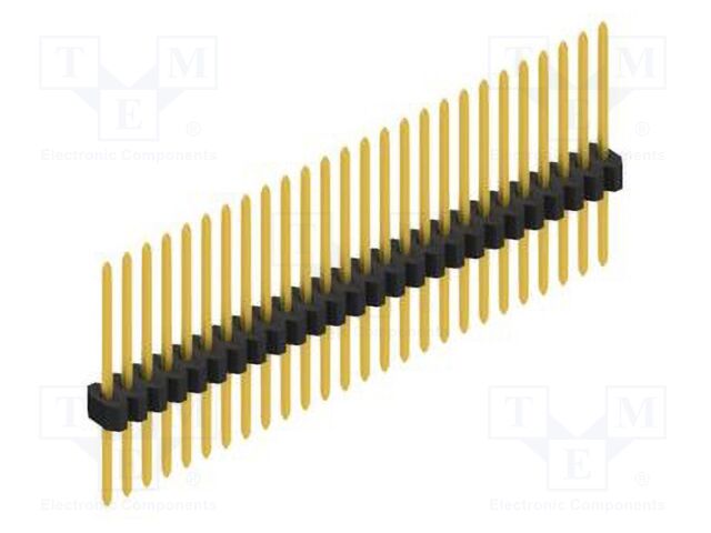 Connector: pin strips; pin header; male; PIN: 26; 1.27mm; THT; 1x26