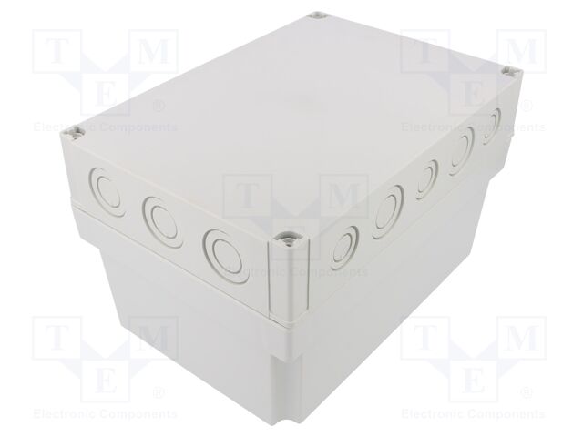 Enclosure: multipurpose; X: 180mm; Y: 255mm; Z: 150mm; MNX; grey; IK08