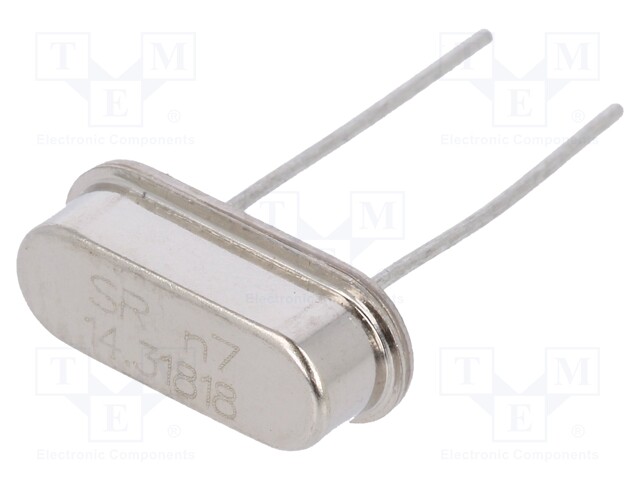 Resonator: quartz; 12.31818MHz; ±30ppm; 20pF; THT; HC49-S