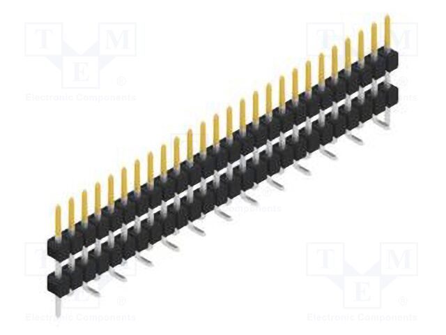 Connector: pin strips; pin header; male; PIN: 26; 2.54mm; SMT; 1x26