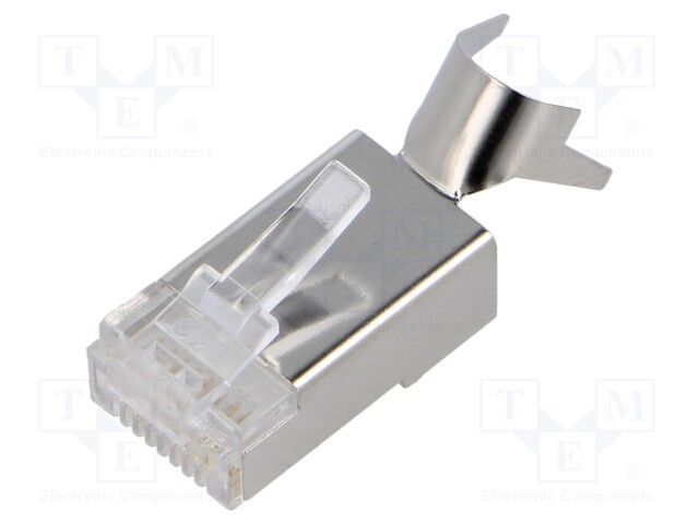 Connector: RJ45; plug; PIN: 8; Cat: 6; shielded; Layout: 8p8c