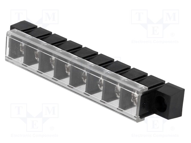 PCB terminal block; straight; 10mm; ways: 8; THT,screw terminal