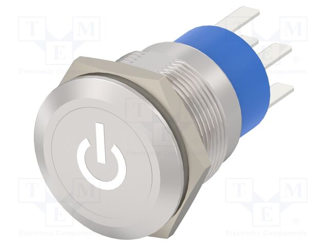 Switch: vandal resistant; Pos: 2; DPST; 3A/250VAC; OFF-ON; white