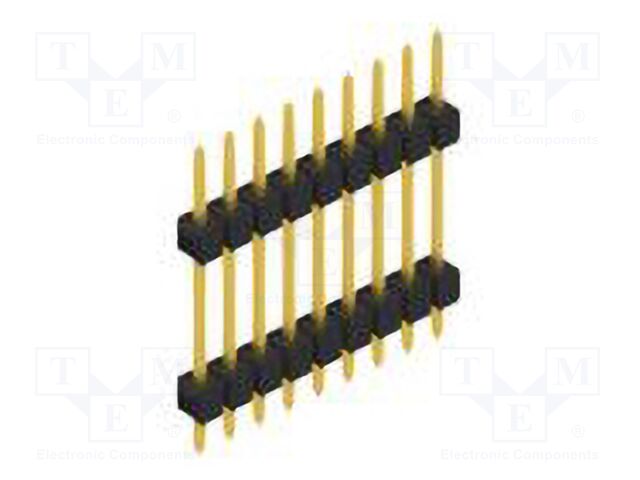 Connector: pin strips; pin header; male; PIN: 9; 2.54mm; THT; 1x9