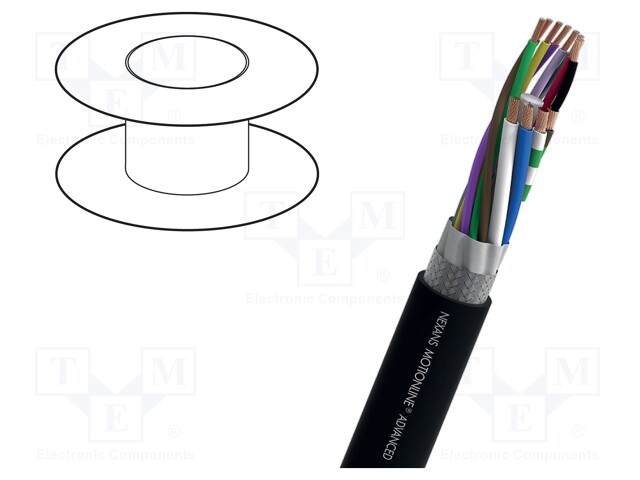 Wire: test lead cable; 4x2x0,14mm2 + 4x0,5mm2+ 4x0,14mm2; PUR