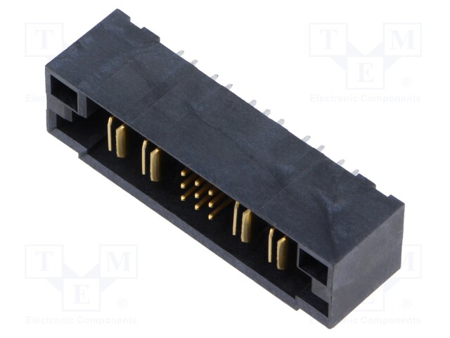 Connector: PCB to PCB; socket; PETC; male; PIN: 16(4+12); straight